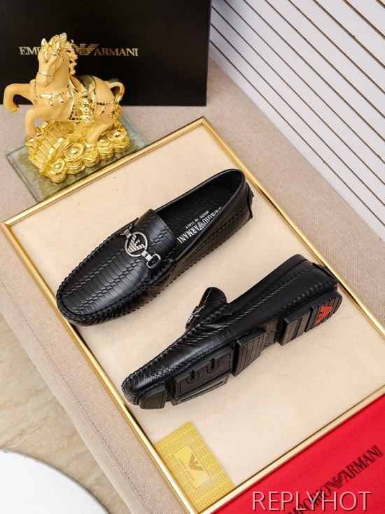 Armani 2020 Mens Leather Loafer