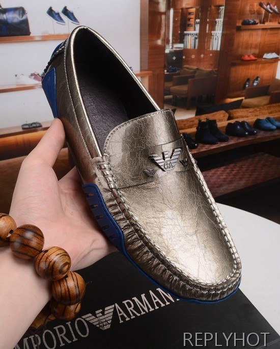 Armani 2020 Mens Leather Loafer