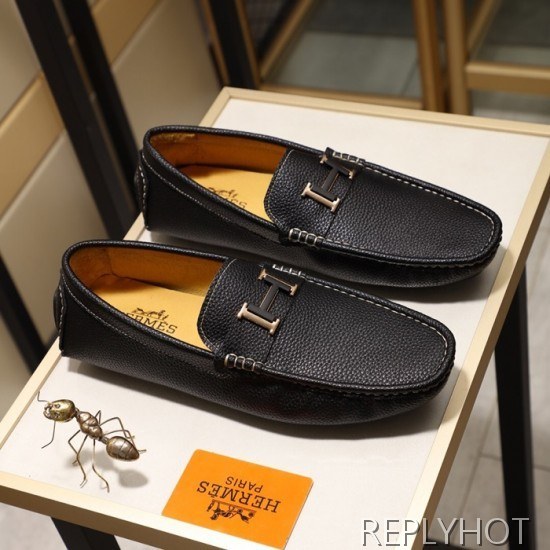 Hermes 2020 Mens Leather Loafer