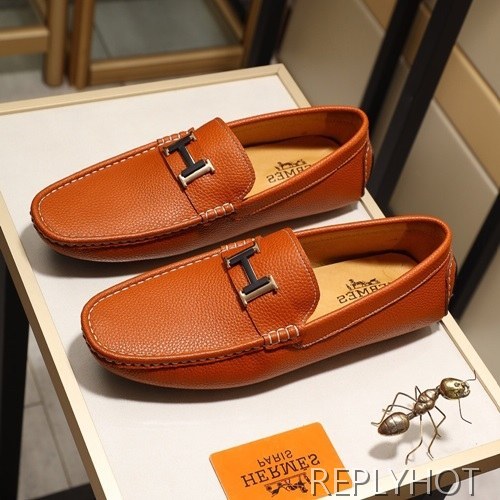 Hermes 2020 Mens Leather Loafer