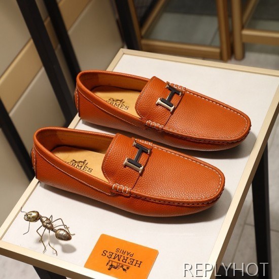 Hermes 2020 Mens Leather Loafer