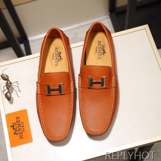 Hermes 2020 Mens Leather Loafer