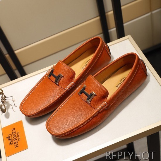 Hermes 2020 Mens Leather Loafer