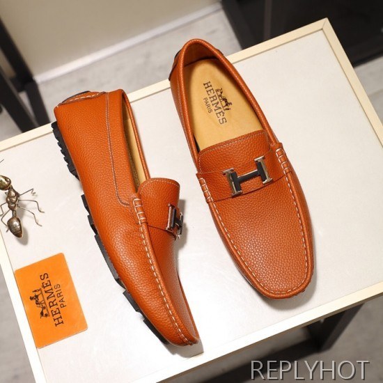 Hermes 2020 Mens Leather Loafer