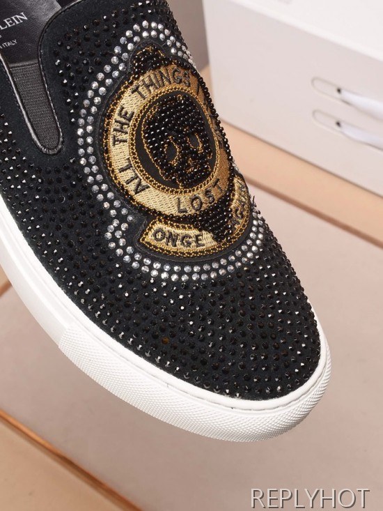 Philipp plein 2020 Mens Leather Slip On
