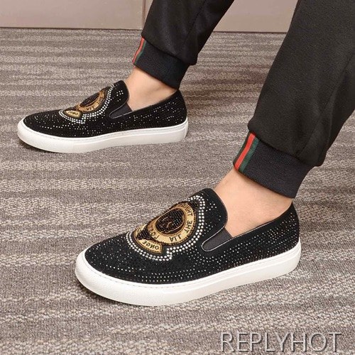 Philipp plein 2020 Mens Leather Slip On
