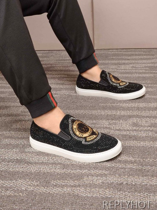 Philipp plein 2020 Mens Leather Slip On