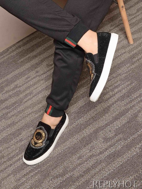 Philipp plein 2020 Mens Leather Slip On