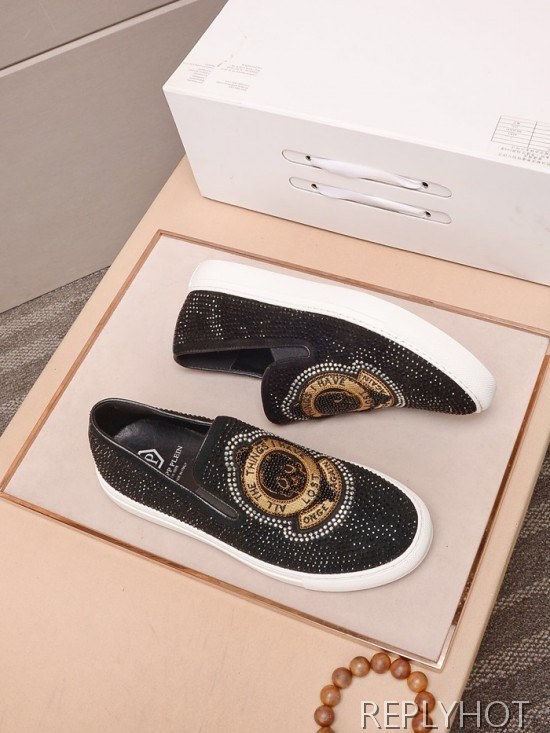 Philipp plein 2020 Mens Leather Slip On