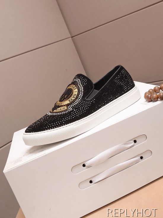 Philipp plein 2020 Mens Leather Slip On