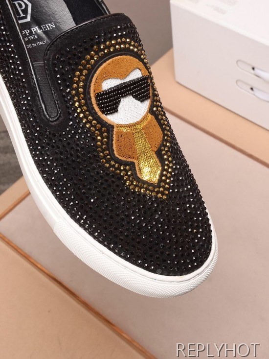 Philipp plein 2020 Mens Leather Slip On