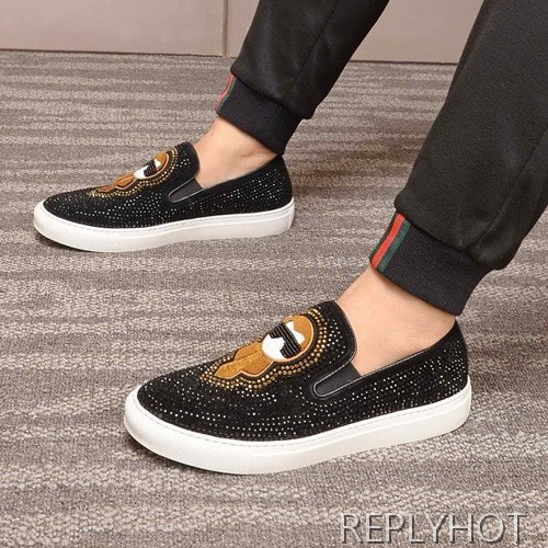 Philipp plein 2020 Mens Leather Slip On