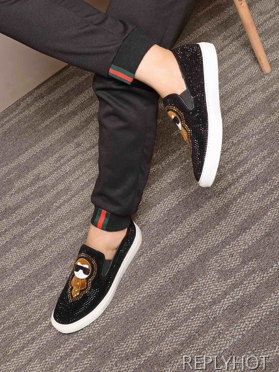 Philipp plein 2020 Mens Leather Slip On