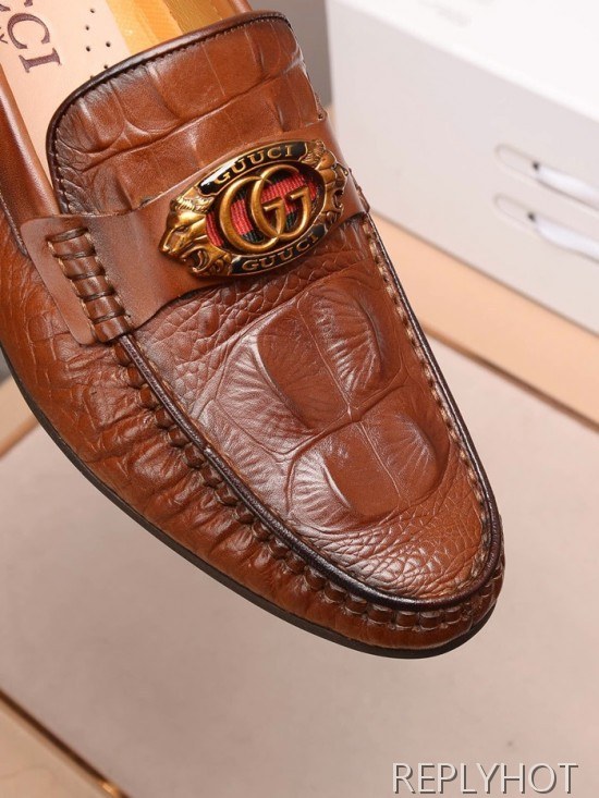 Gucci 2020 Mens Leather Loafer