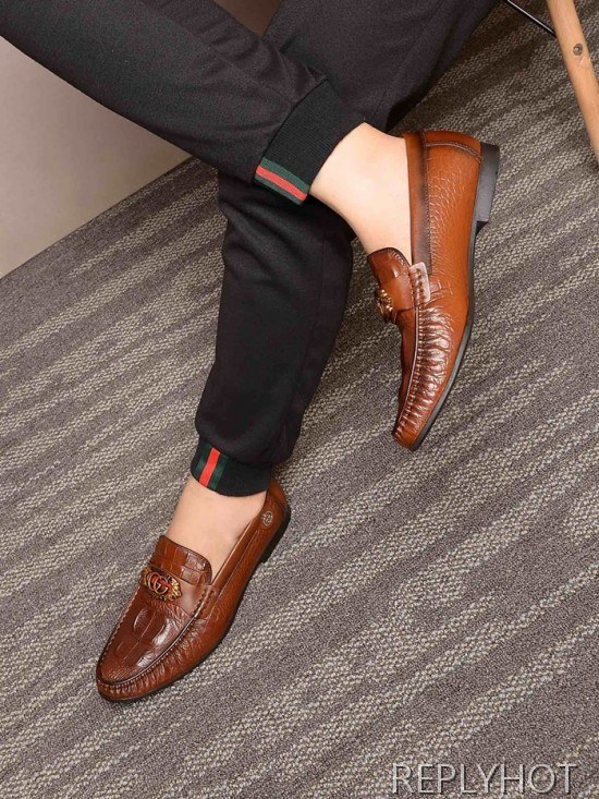 Gucci 2020 Mens Leather Loafer