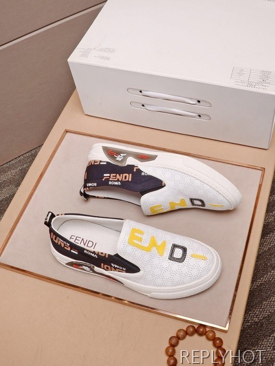 Fendi 2020 Mens Leather Slip On