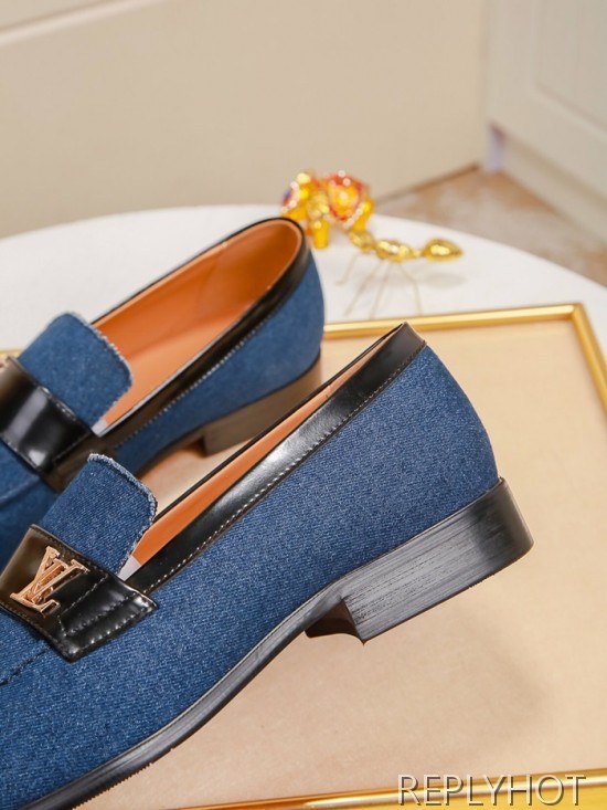 Louis Vuitton 2020 Mens Denim Loafer