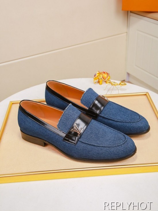 Louis Vuitton 2020 Mens Denim Loafer