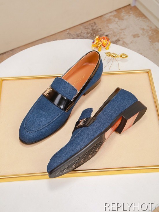 Louis Vuitton 2020 Mens Denim Loafer