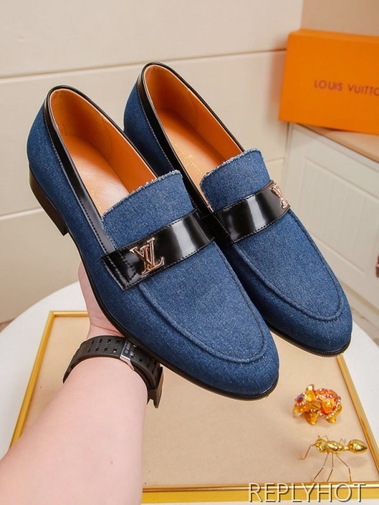 Louis Vuitton 2020 Mens Denim Loafer