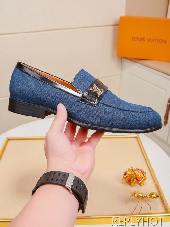Louis Vuitton 2020 Mens Denim Loafer