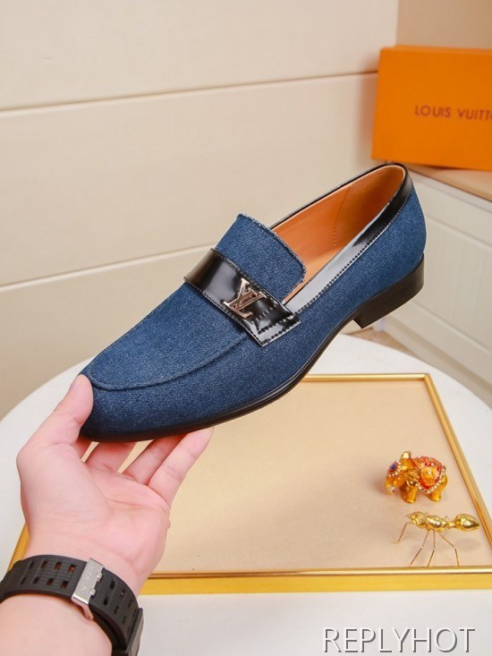 Louis Vuitton 2020 Mens Denim Loafer