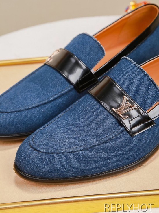 Louis Vuitton 2020 Mens Denim Loafer