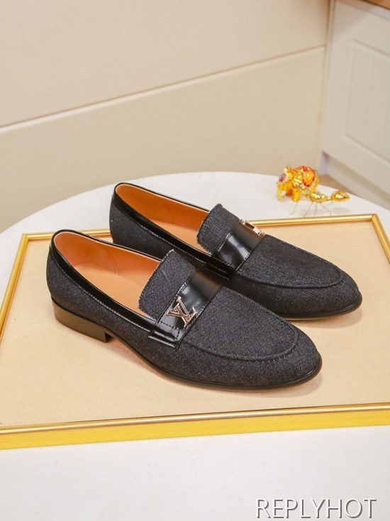 Louis Vuitton 2020 Mens Denim Loafer