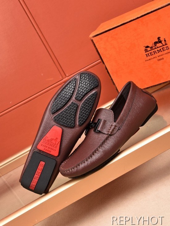 Hermes 2020 Mens Leather Loafer