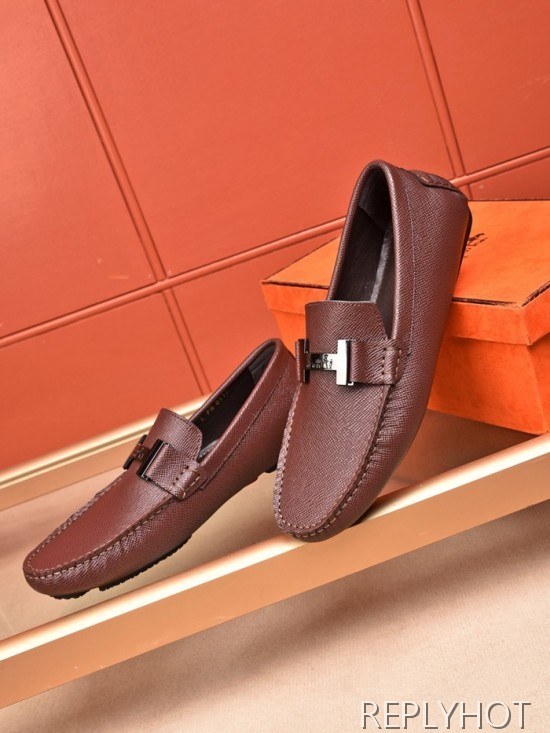 Hermes 2020 Mens Leather Loafer