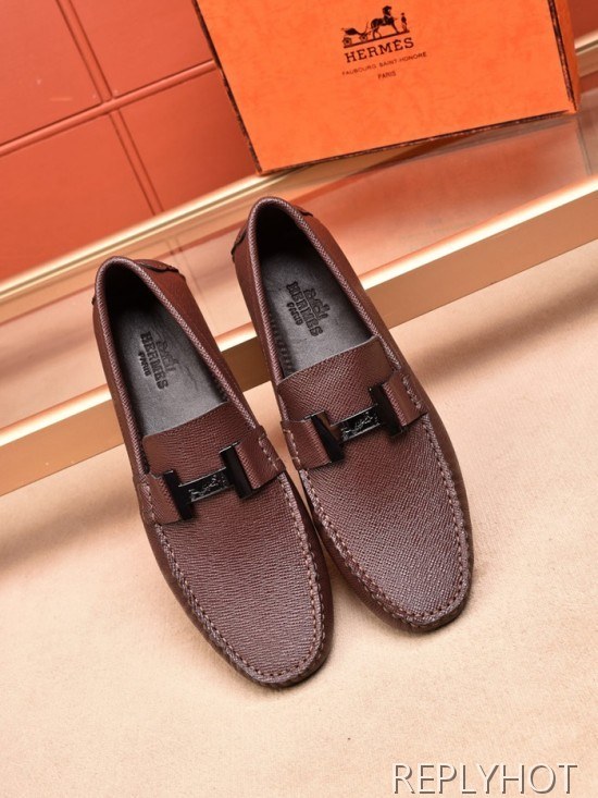 Hermes 2020 Mens Leather Loafer