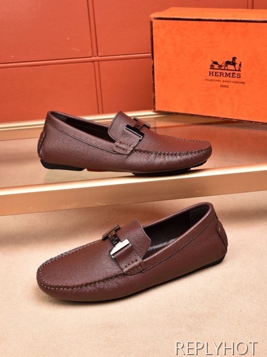 Hermes 2020 Mens Leather Loafer