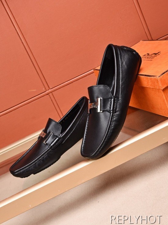 Hermes 2020 Mens Leather Loafer