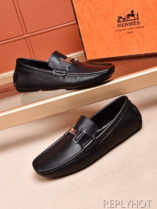 Hermes 2020 Mens Leather Loafer
