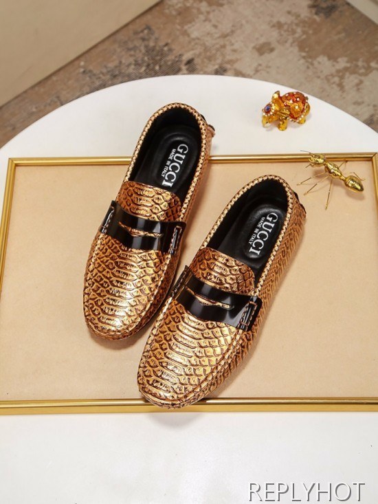 Gucci 2020 Mens Leather Loafer