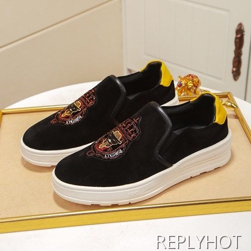 Fendi 2020 Mens Leather Slip On