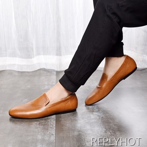 Hermes 2020 Mens Leather Loafer