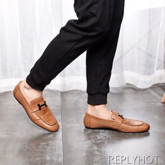 Hermes 2020 Mens Leather Loafer