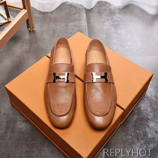 Hermes 2020 Mens Leather Loafer