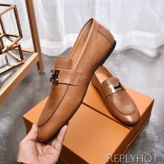 Hermes 2020 Mens Leather Loafer