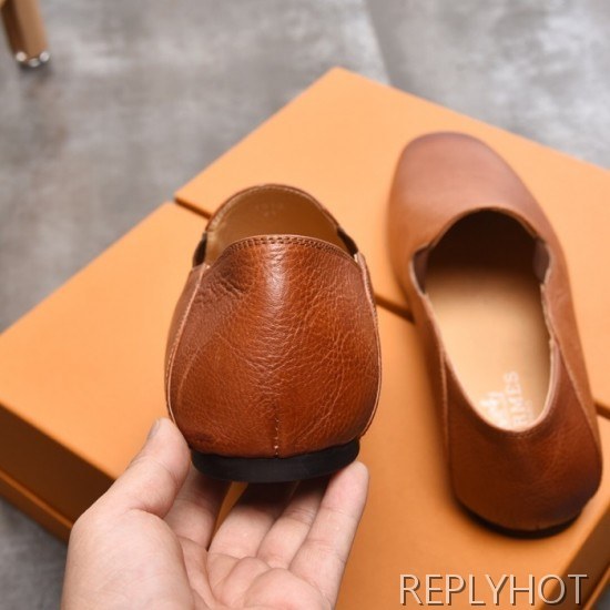 Hermes 2020 Mens Leather Loafer