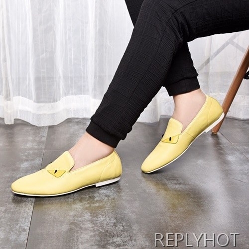 Fendi 2020 Mens Leather Loafer