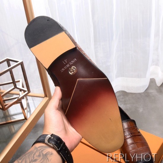 Gucci 2020 Mens Leather Loafer