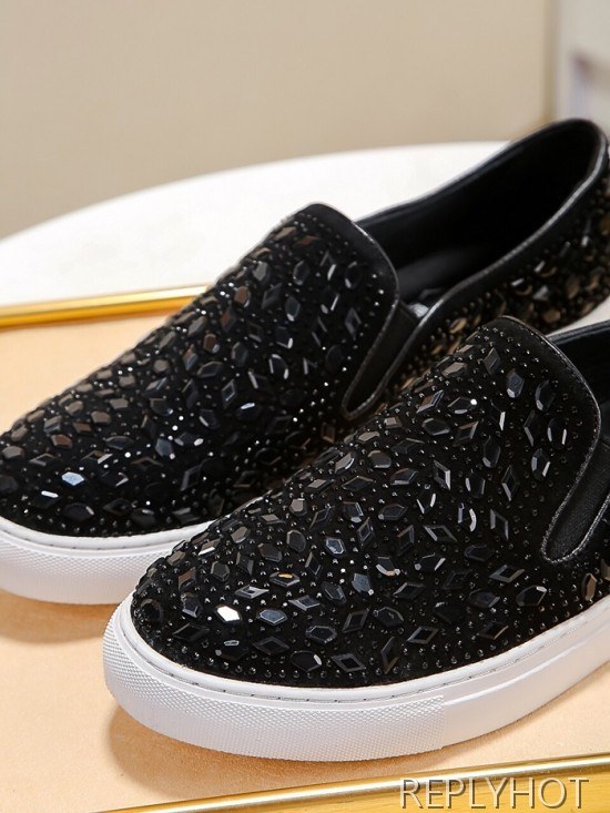 Philipp plein 2020 Mens Leather Slip On