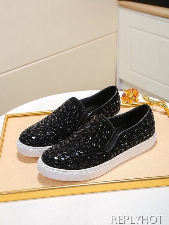 Philipp plein 2020 Mens Leather Slip On