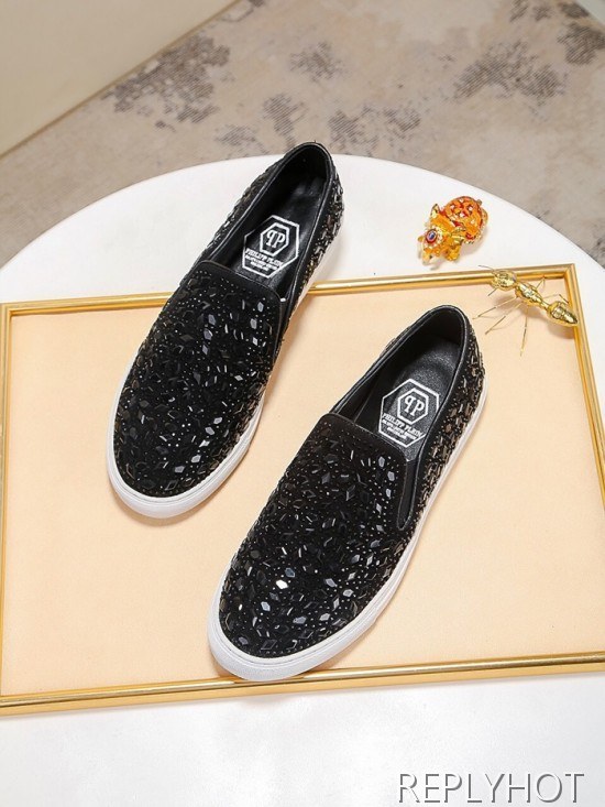 Philipp plein 2020 Mens Leather Slip On