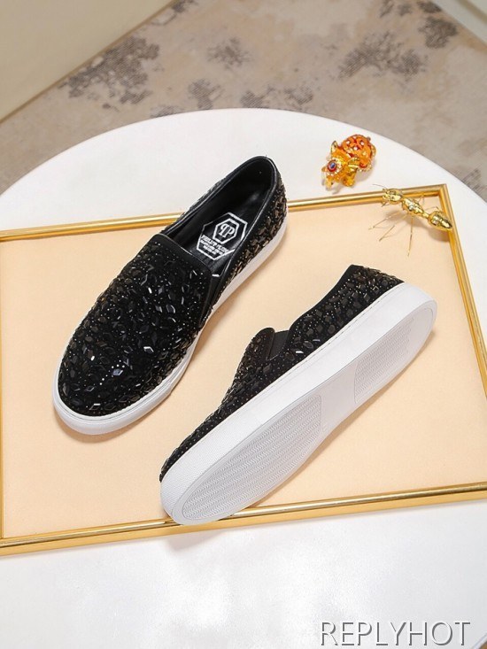 Philipp plein 2020 Mens Leather Slip On