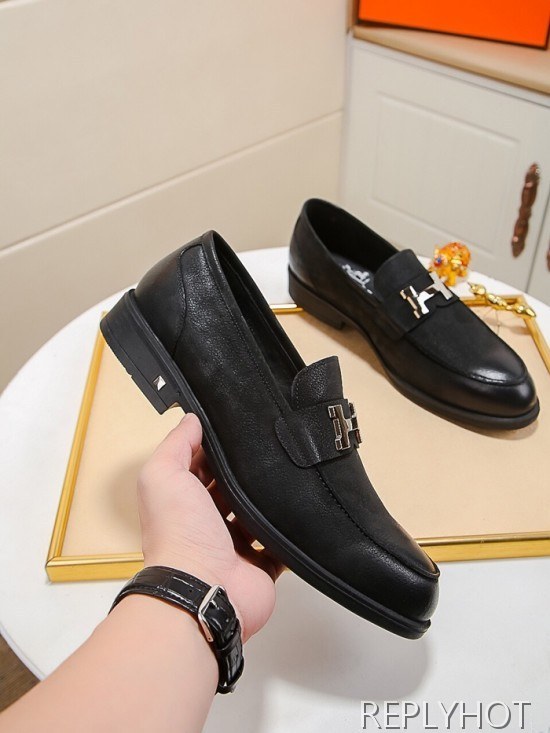 Hermes 2020 Mens Leather Loafer