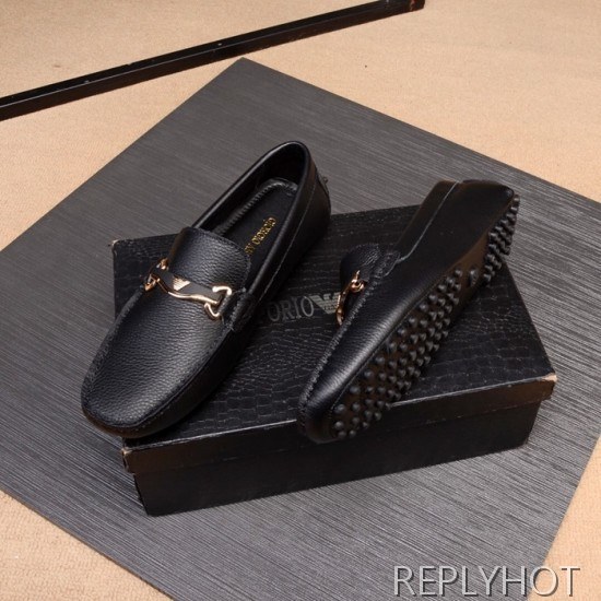 Armani 2020 Mens Leather Loafer