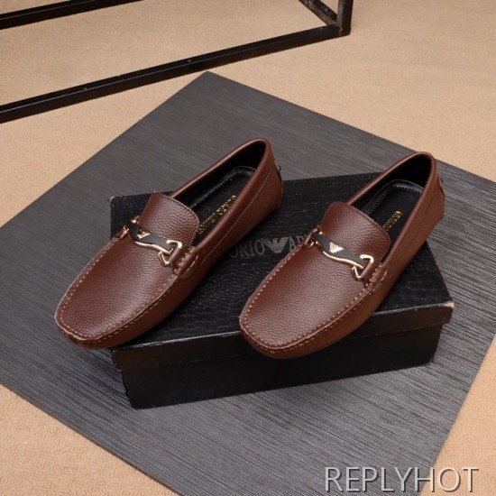 Armani 2020 Mens Leather Loafer